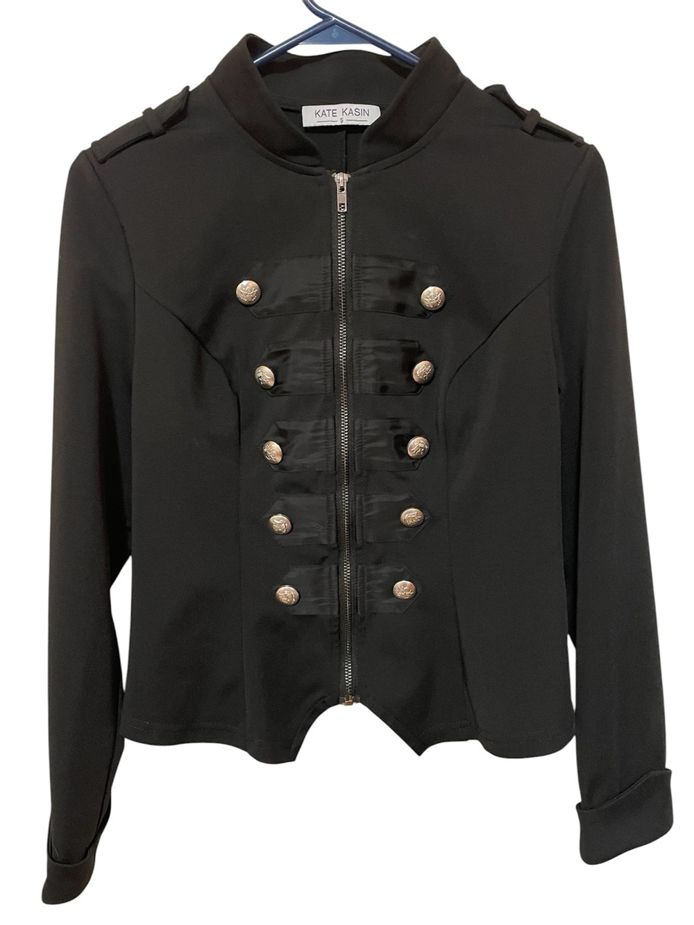 Black Parade Style Zip Front Jacket